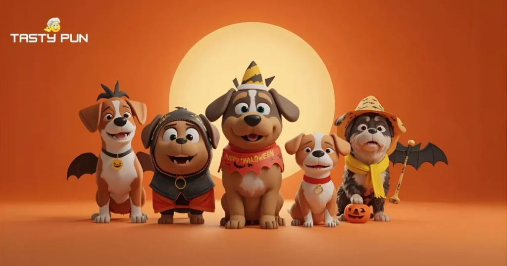Cute Halloween Dog Puns