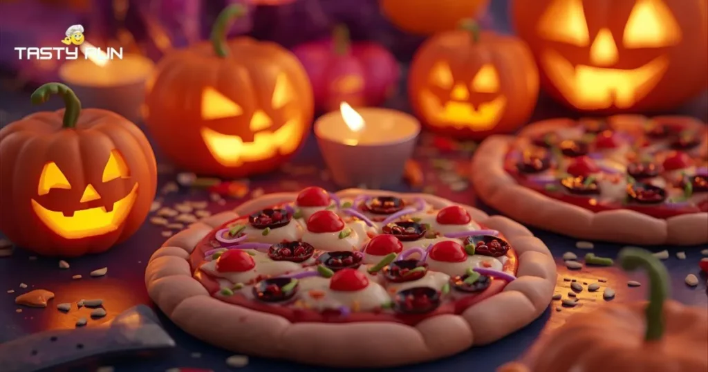 Cheesy Halloween Pizza Puns