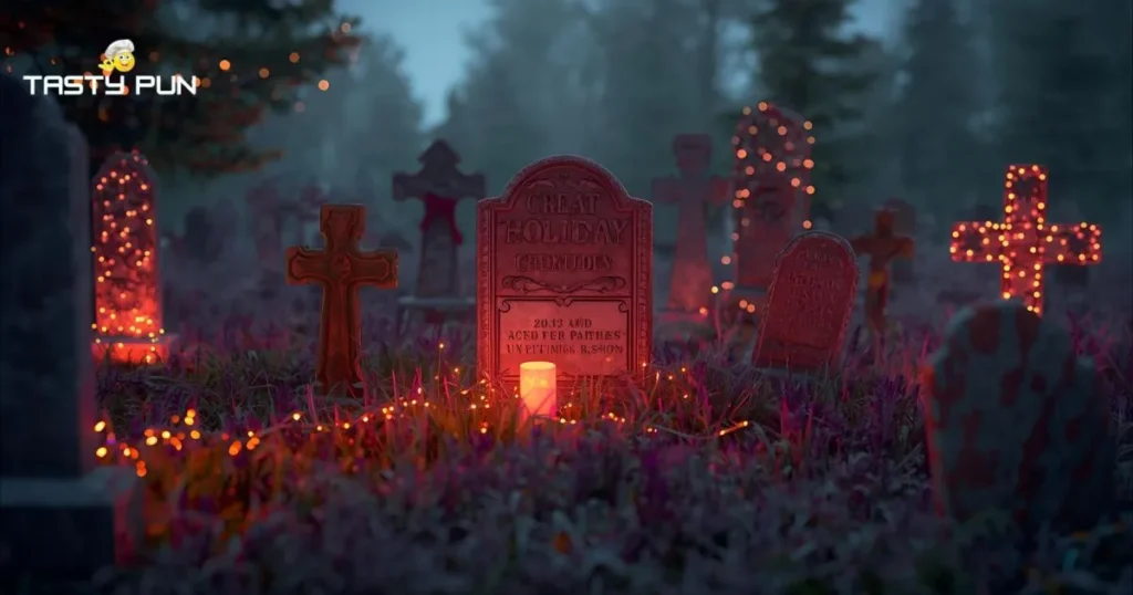 Christmas & Holiday Grave Puns