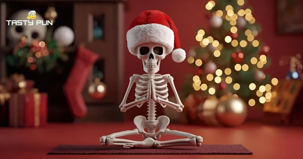 Christmas Yoga Pun Twist