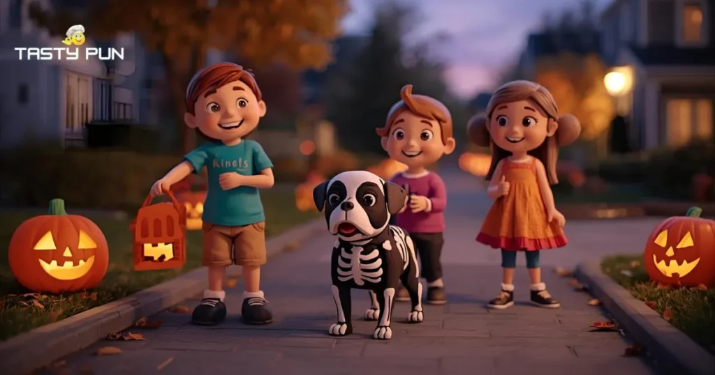 Kids Halloween Dog Puns