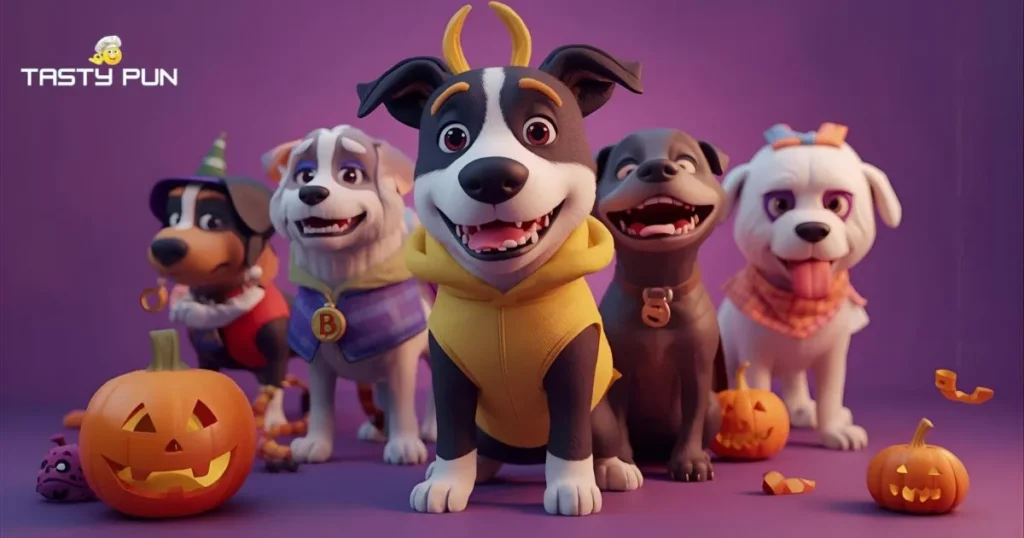 Viral Halloween Dog Puns