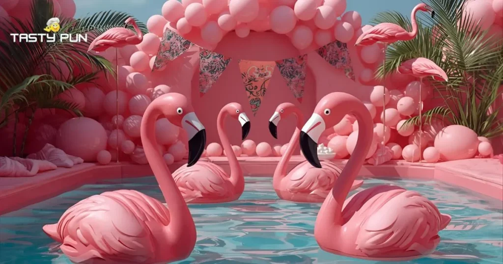 Flamingo Pool Party Puns & Jokes