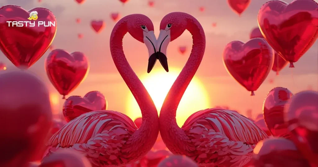 Valentine Flamingo Puns & Jokes