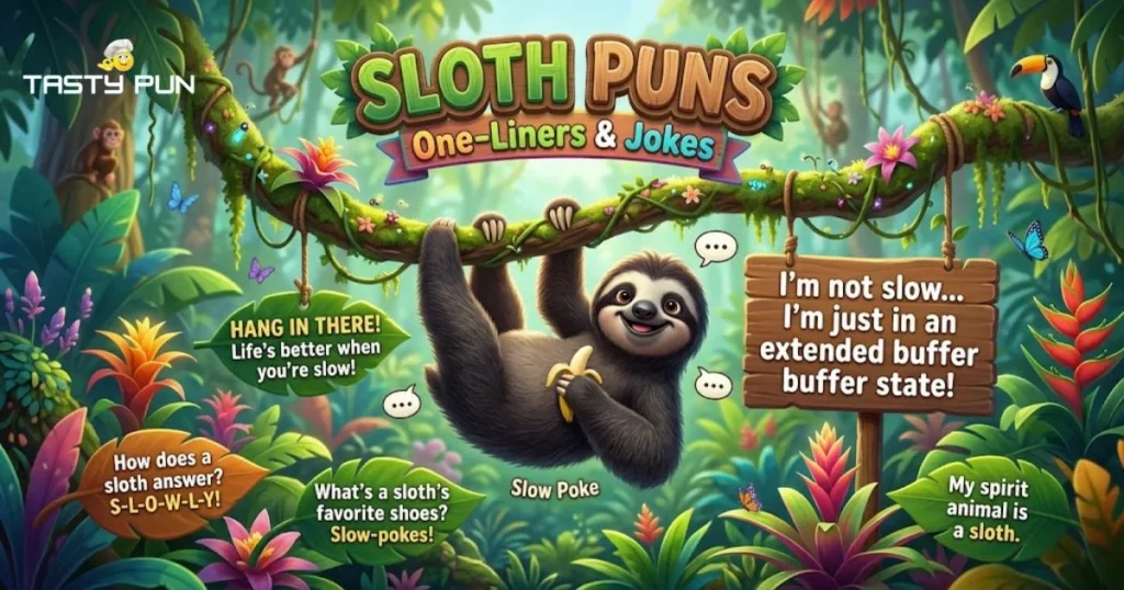 Sloth Puns One Liners