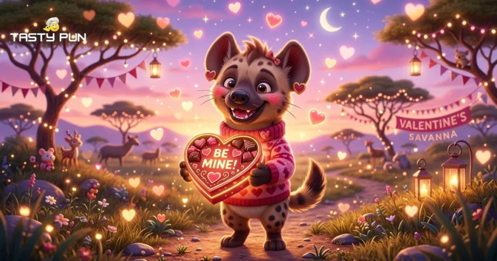Valentines Day Hyena Puns
