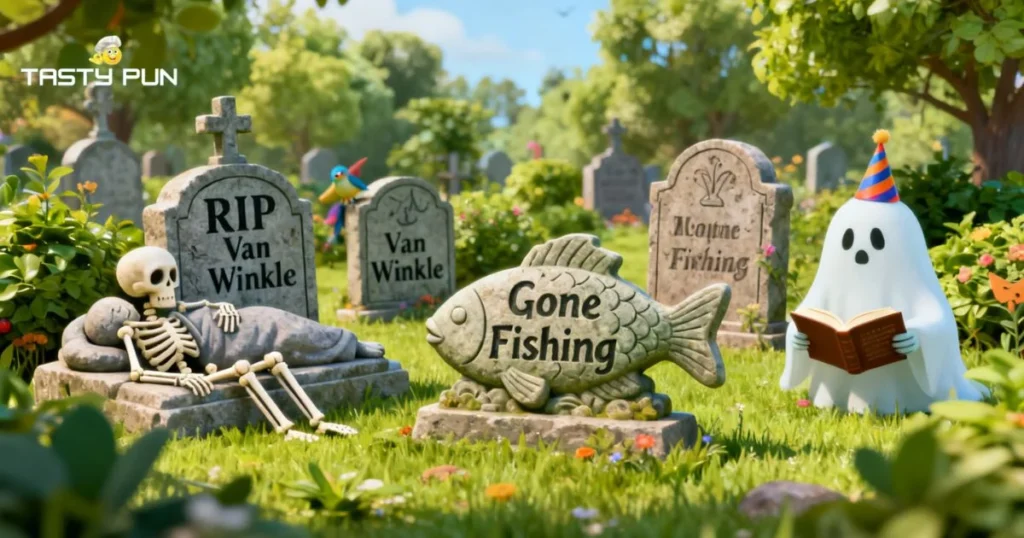 Cemetery Wordplay Puns