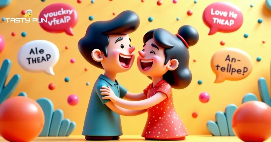 Couples Laughs Top Anniversary