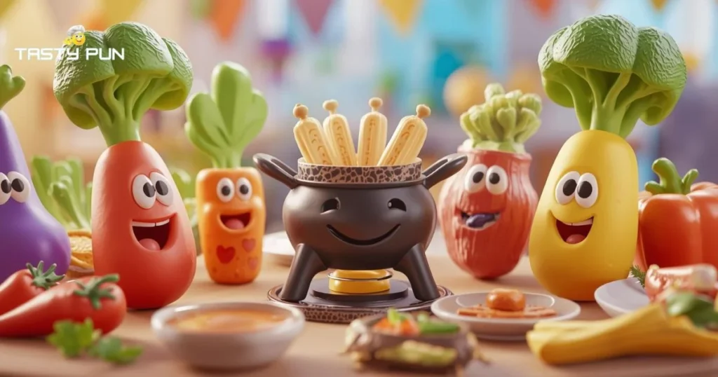 Vegetable Fondue Puns