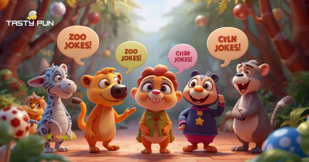 Cute Zoo Smile Puns
