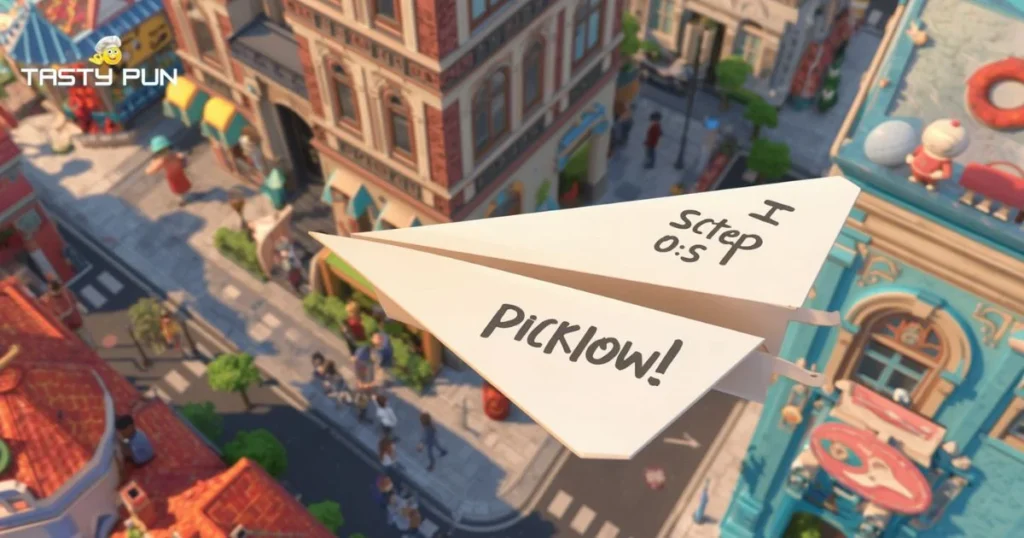 Funny Paper Airplane Pick