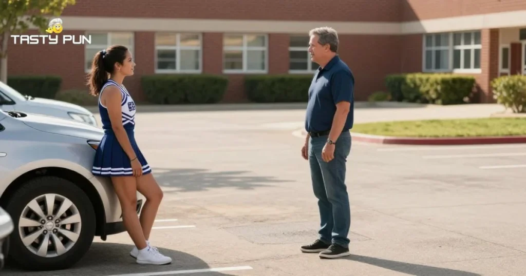 School Cheerleader Pick Up