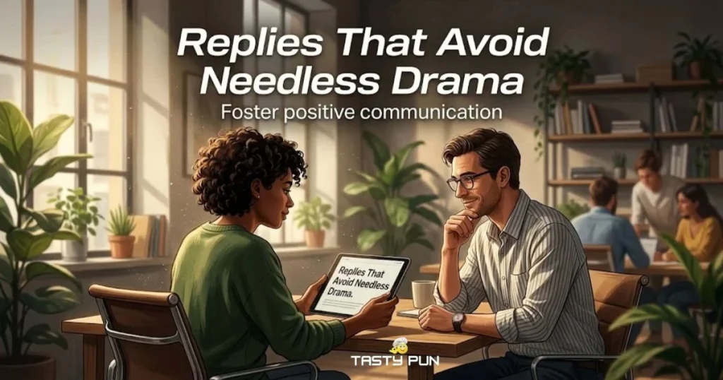 Replies That Avoid Needless Drama