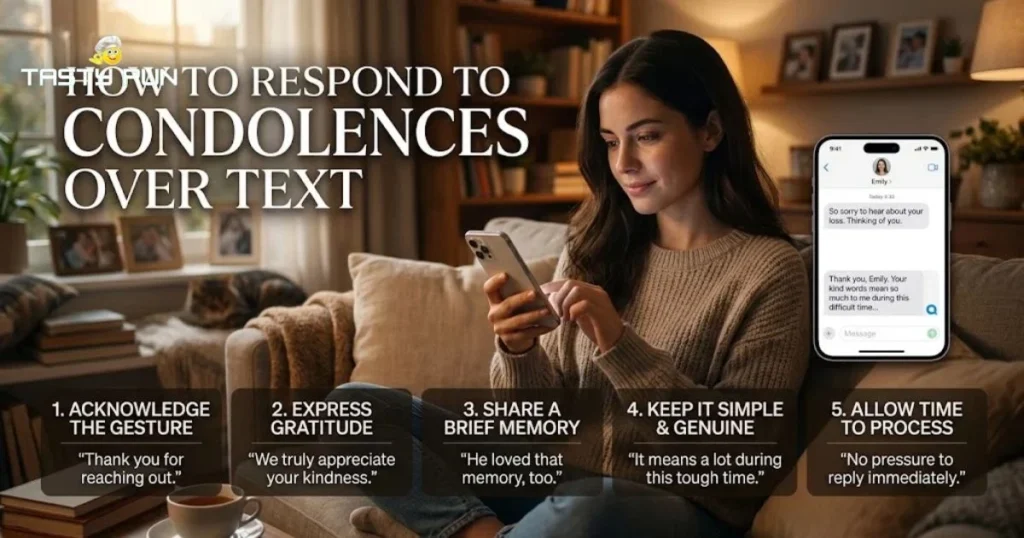 Respond To Condolences Over Text