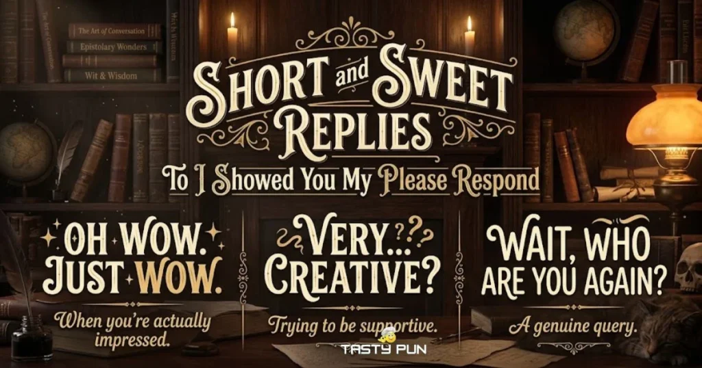 Short And Sweet Replies