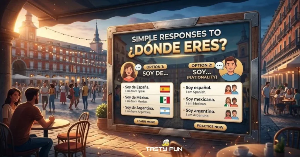 Simple Responses To De Donde