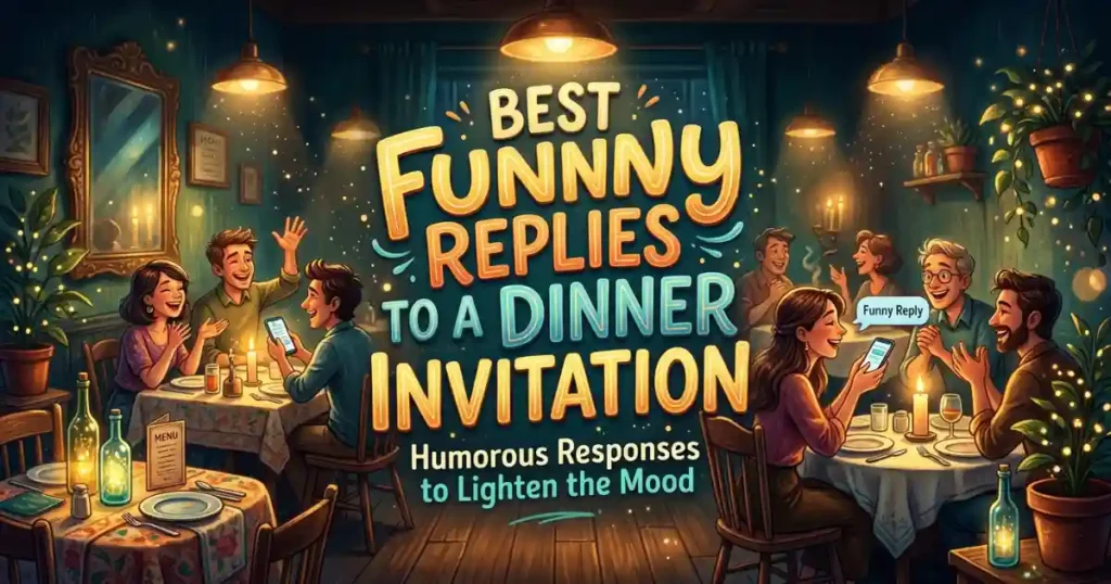 Best Funny Replies To A Dinner
