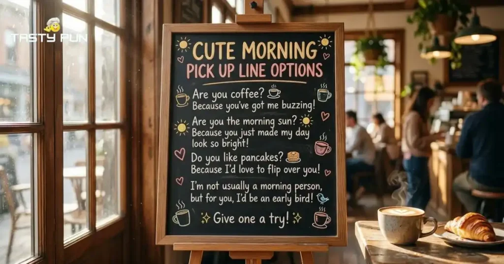 Cute Morning Pick Up Line