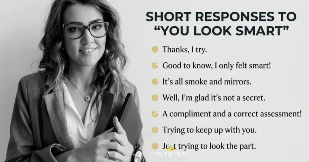 Short Responses To You Look Smart